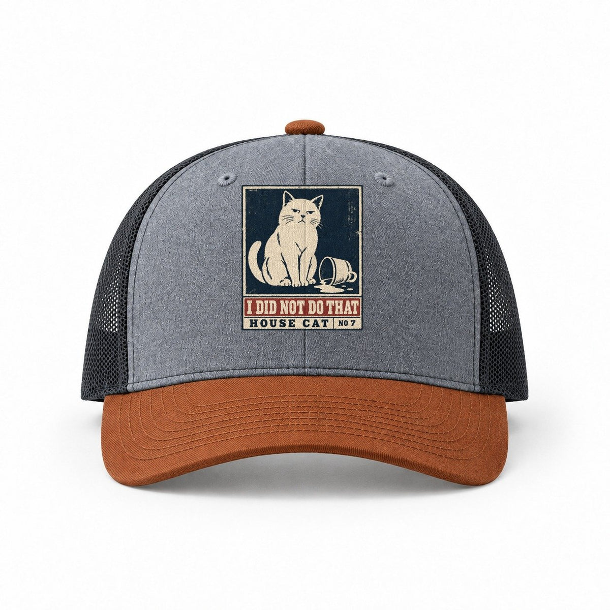 Heather Grey-Rust-Charcoal — front view