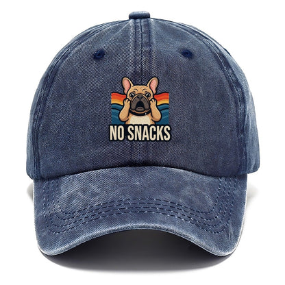 French Bulldog Scream No Snacks Scream Classic Cap – Twilight Navy