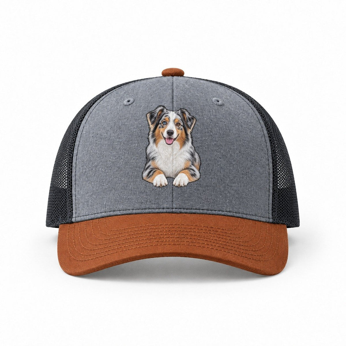 Heather Grey-Rust-Charcoal — front view