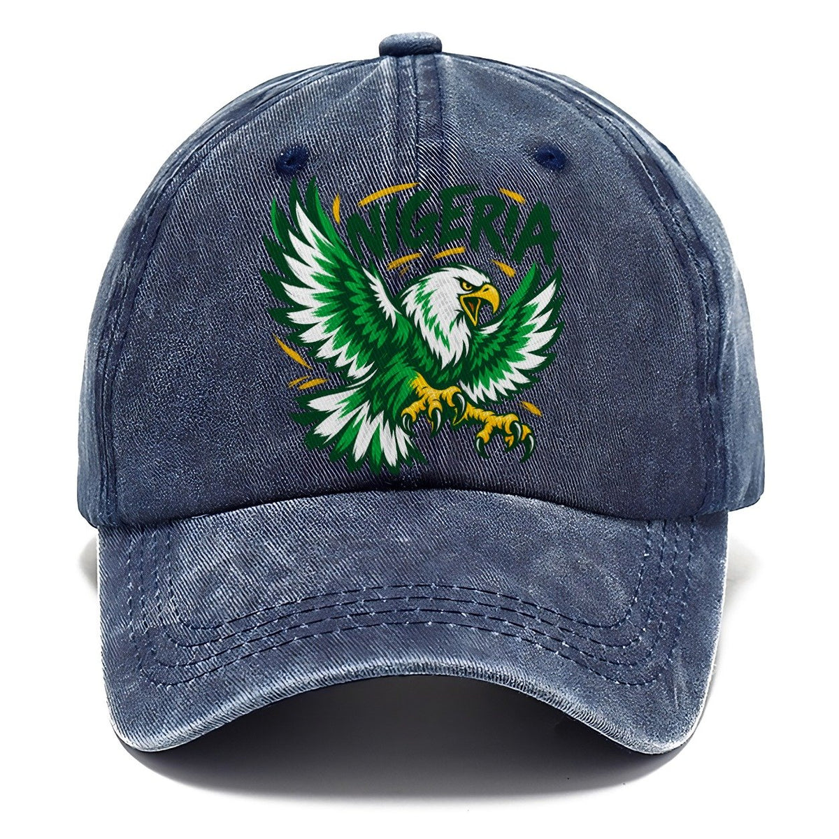 Nigeria Retro Badge Classic Cap – Twilight Navy