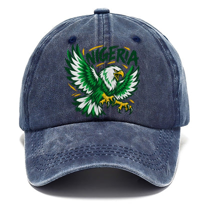Nigeria Retro Badge Classic Cap – Twilight Navy