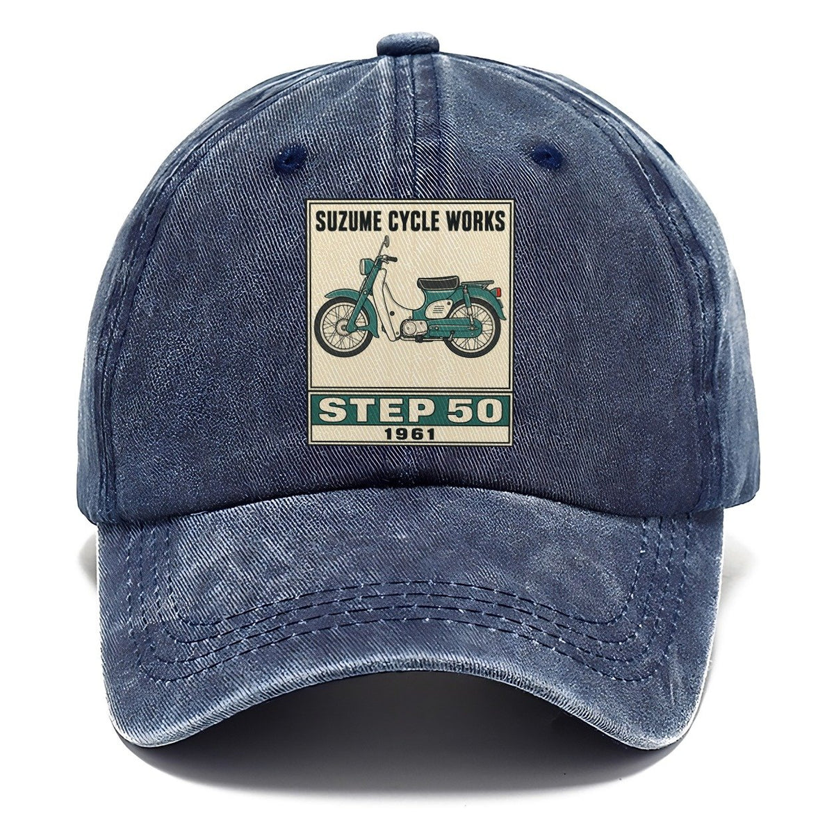 Suzume Step 50 Showa Speed Plates Classic Cap – Twilight Navy