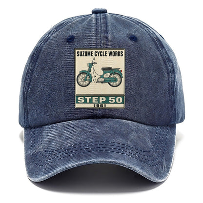 Suzume Step 50 Showa Speed Plates Classic Cap – Twilight Navy