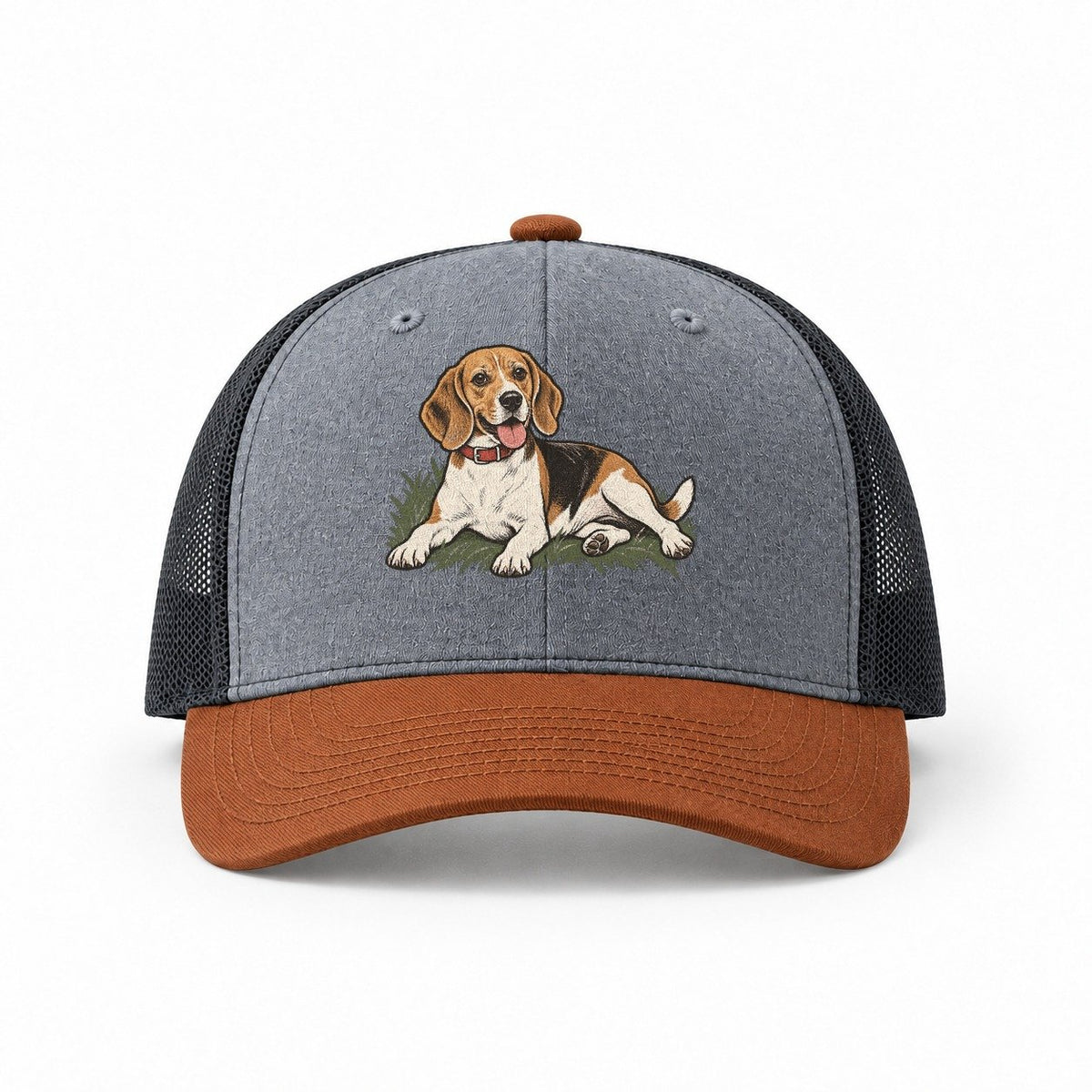 Heather Grey-Rust-Charcoal — front view