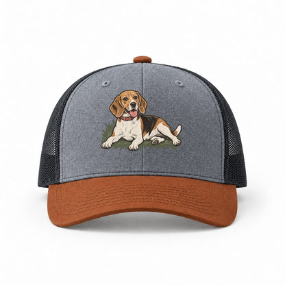 Heather Grey-Rust-Charcoal — front view