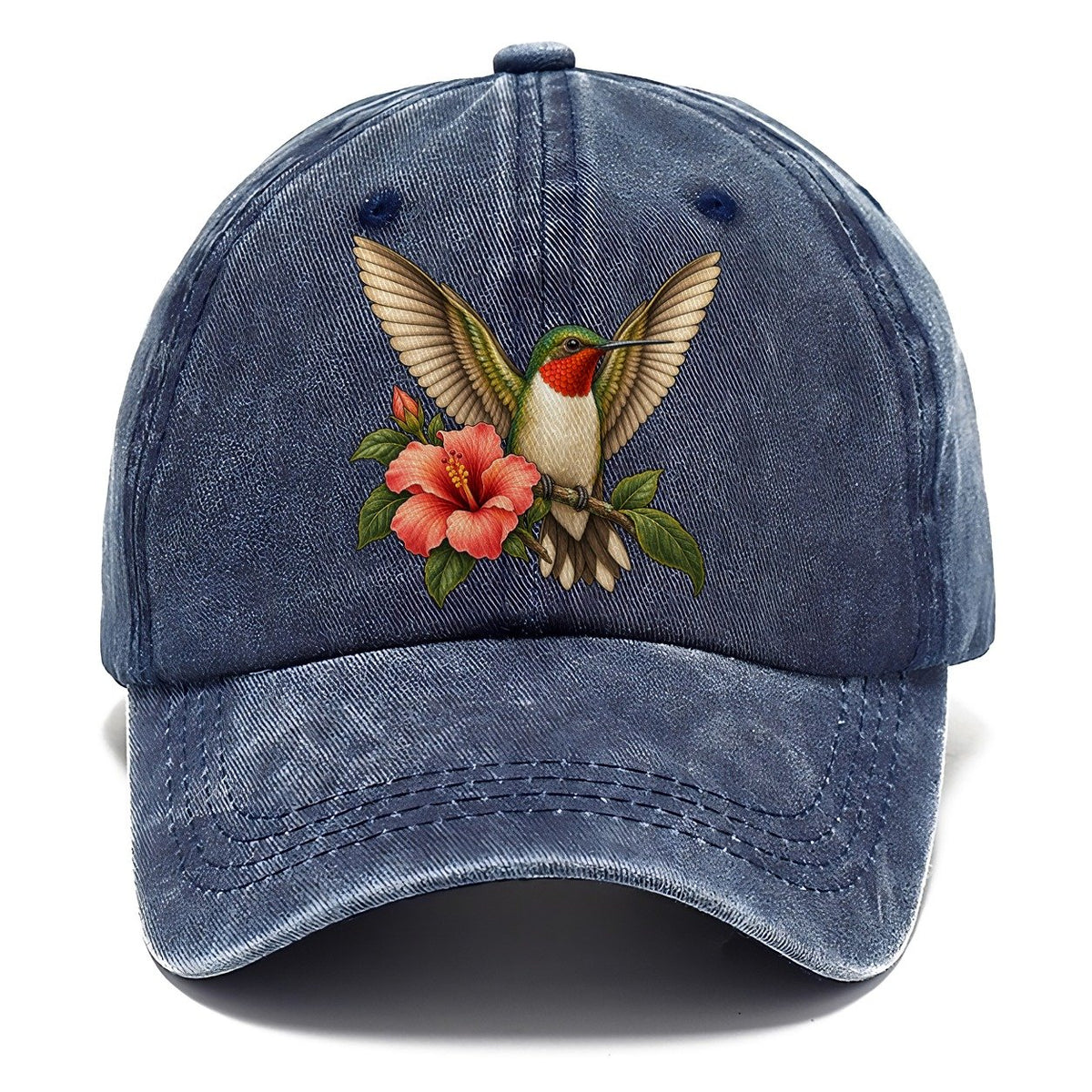 Hummingbird Morning Stretch Character Club Classic Cap – Twilight Navy