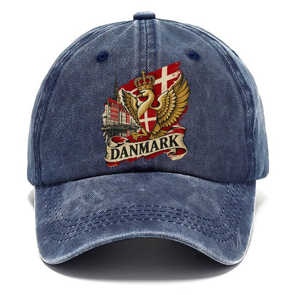Danmark Crowned Swan Classic Cap – Twilight Navy