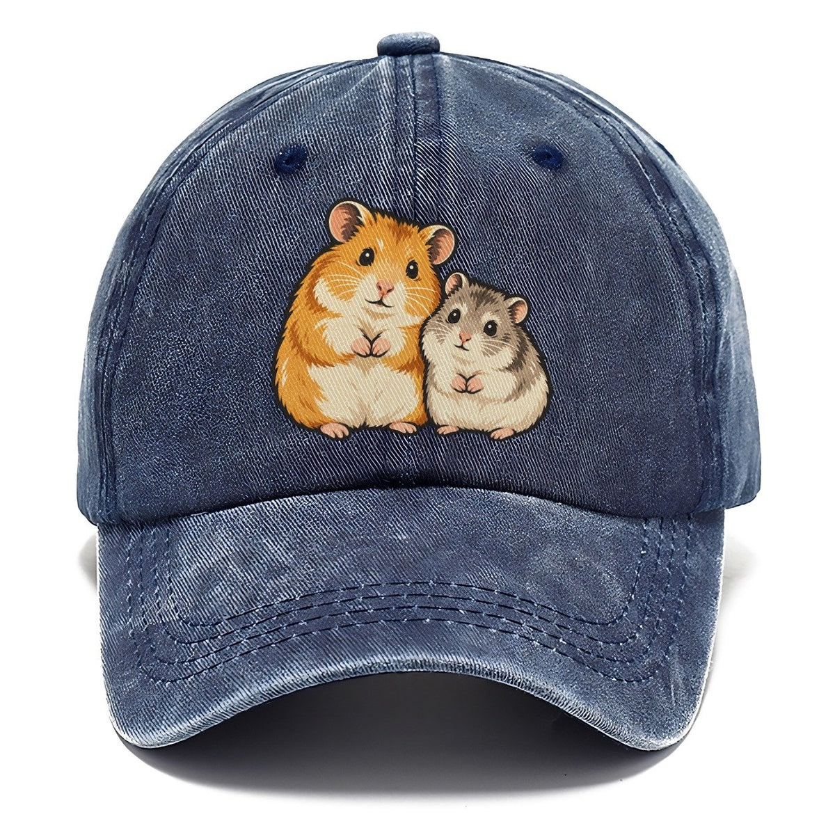 Hamster Sisters Small Pet Logos Classic Cap – Twilight Navy