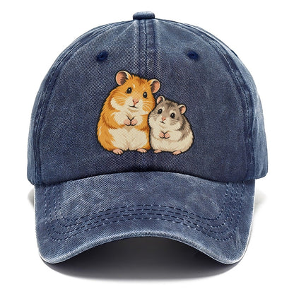 Hamster Sisters Small Pet Logos Classic Cap – Twilight Navy