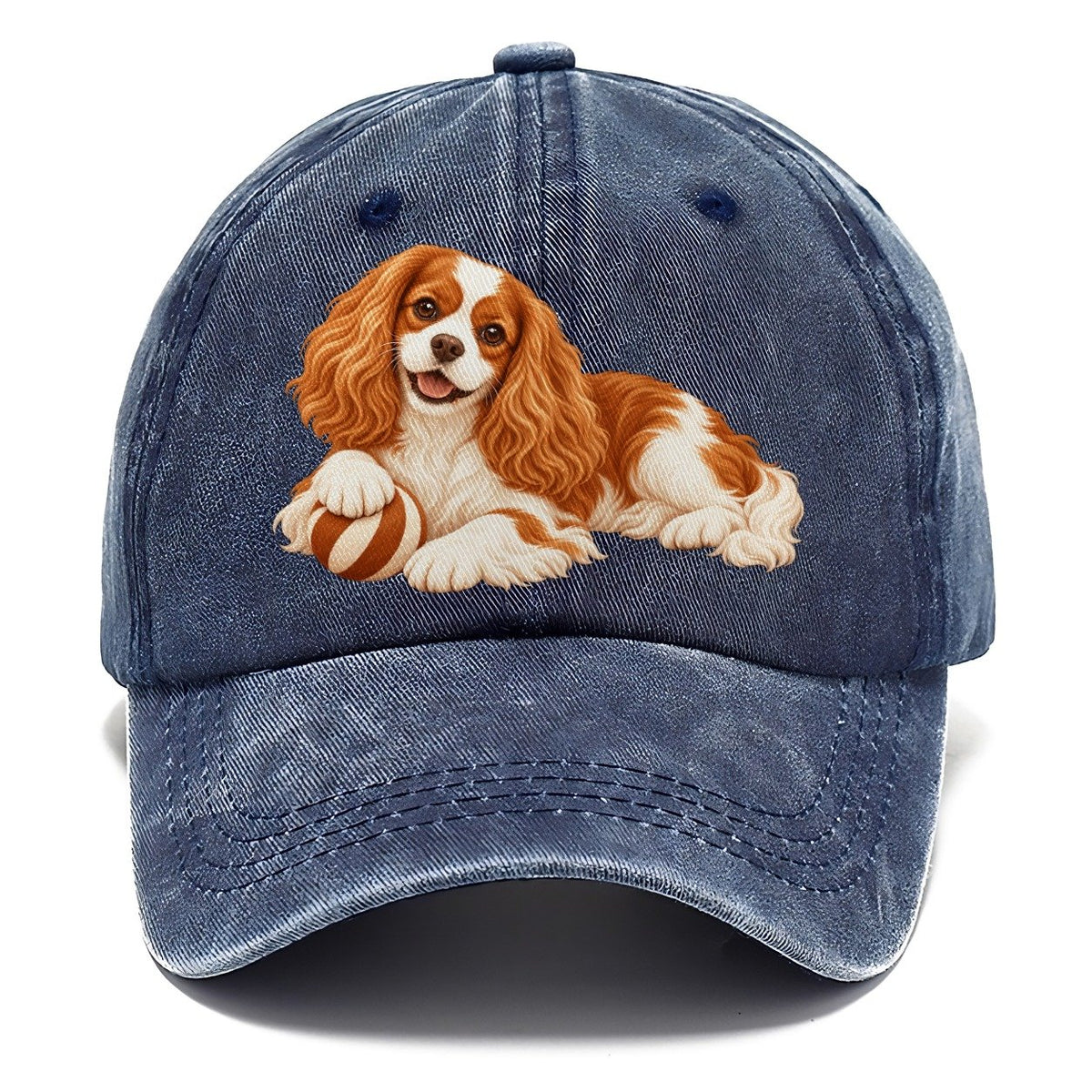 Cavalier King Charles Spaniel Resting Classic Cap – Twilight Navy