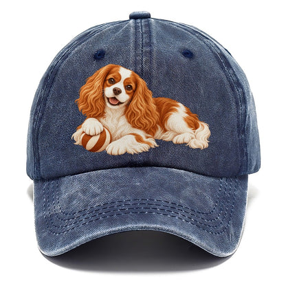 Cavalier King Charles Spaniel Resting Classic Cap – Twilight Navy