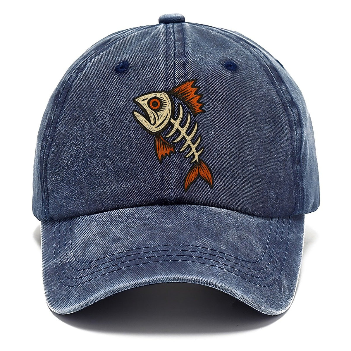 Fish Head Skeleton Classic Cap – Twilight Navy