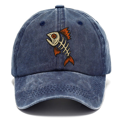Fish Head Skeleton Classic Cap – Twilight Navy