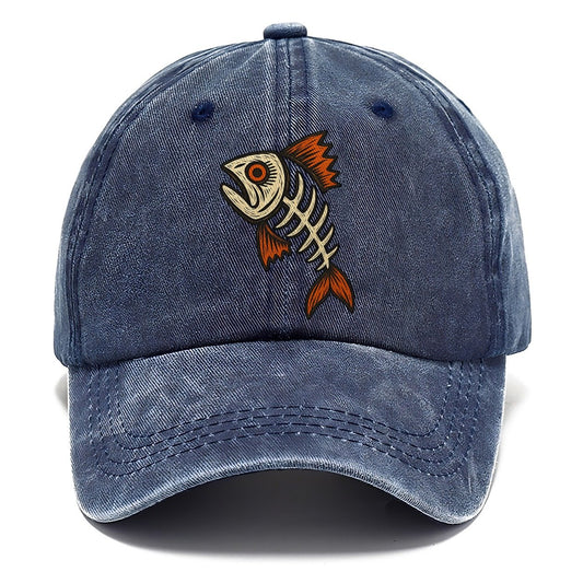 Fish Head Skeleton Classic Cap – Twilight Navy