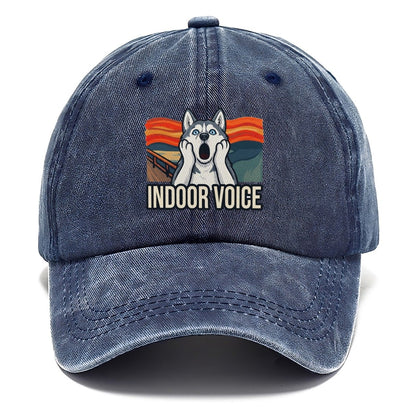 Husky Scream Indoor Voice Scream Classic Cap – Twilight Navy