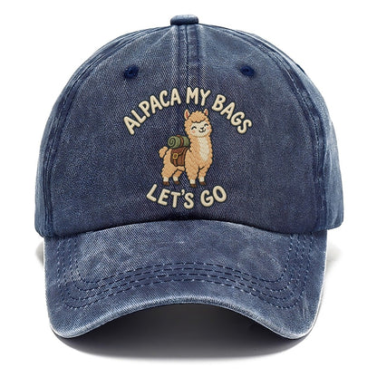 Alpaca Animal Puns Classic Cap – Twilight Navy