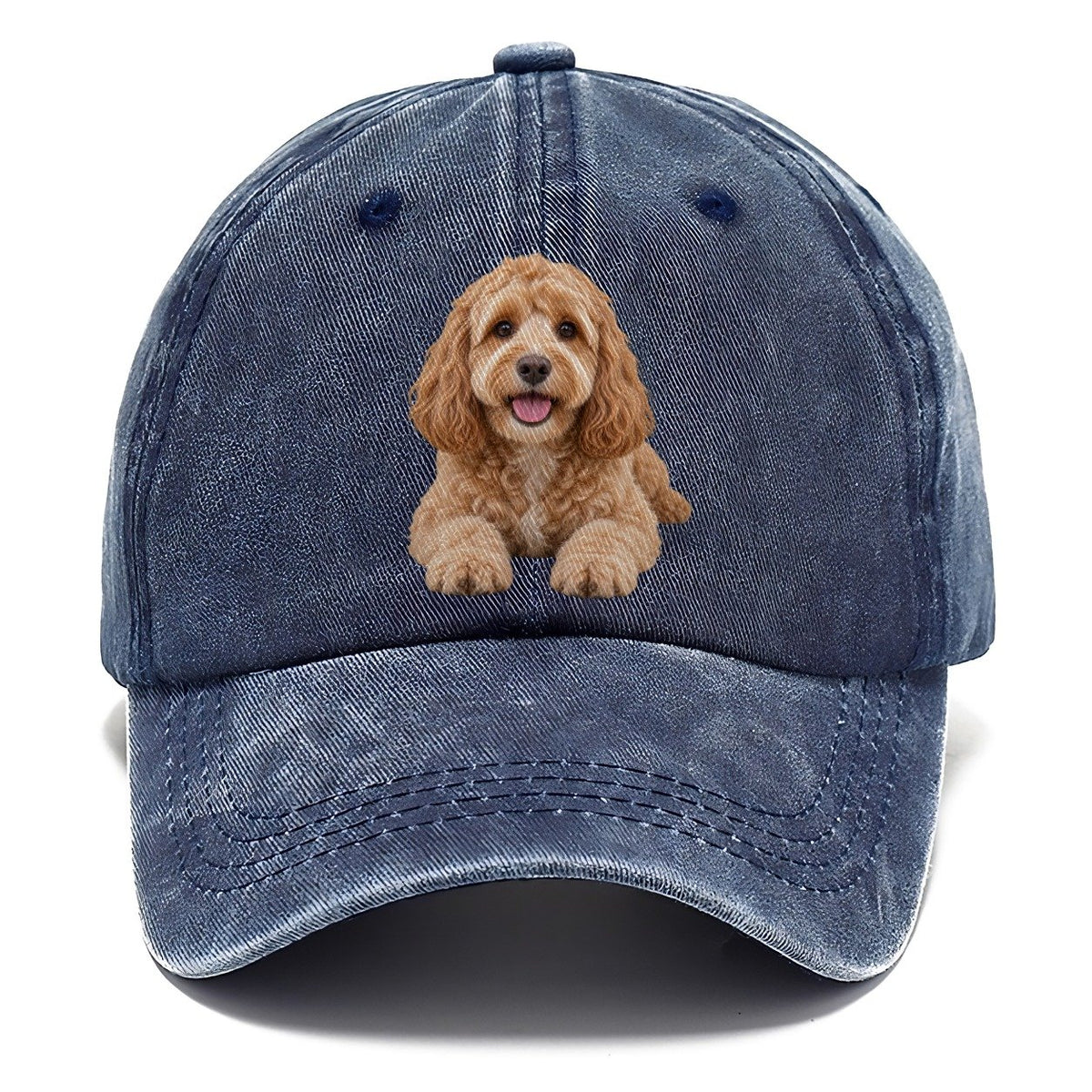 Cockapoo Lying Down Top Breeds Classic Cap – Twilight Navy