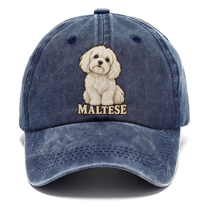 Maltese Name Line Fan Favorites Classic Cap – Twilight Navy