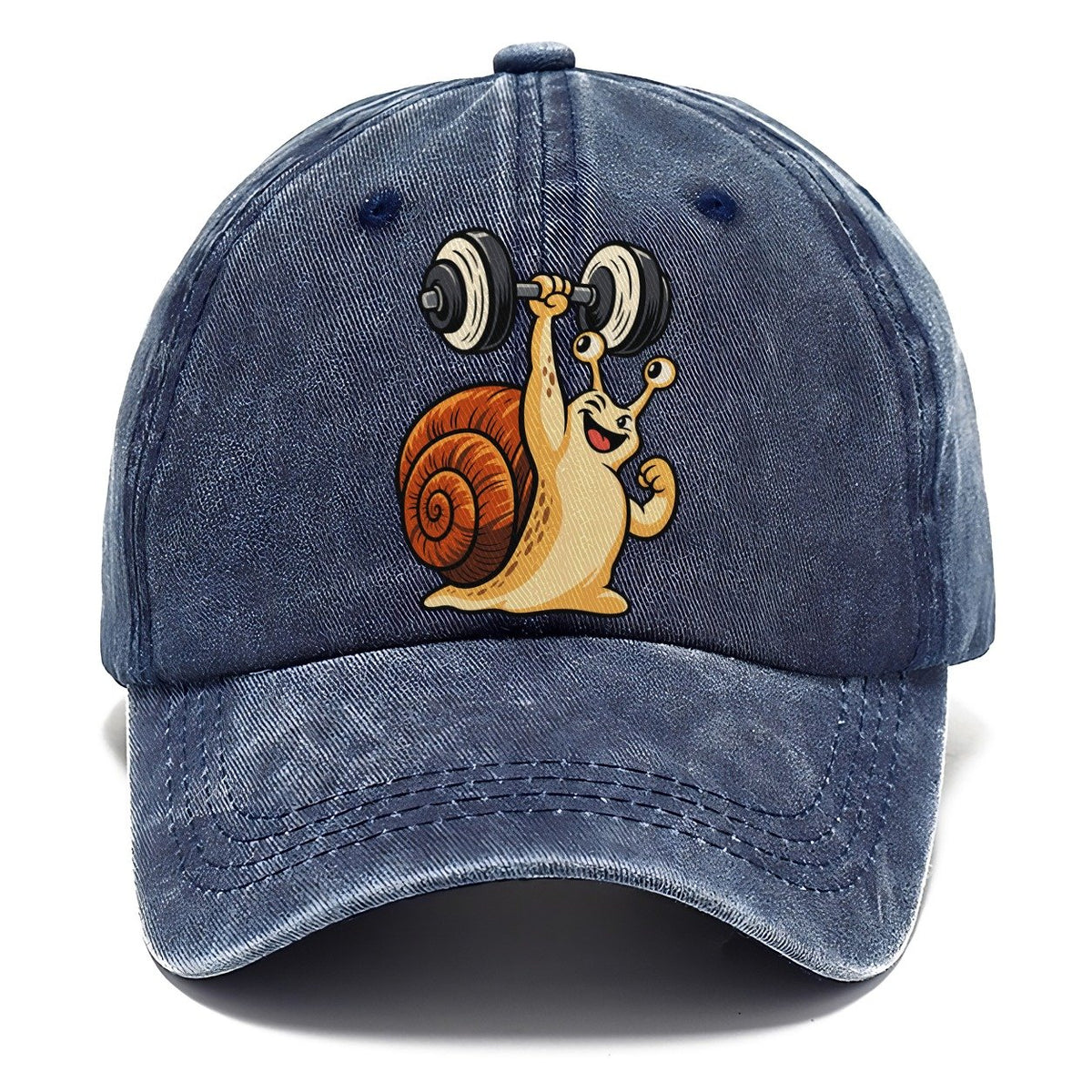 Snail Slow Gains Animal Lifters Classic Cap – Twilight Navy