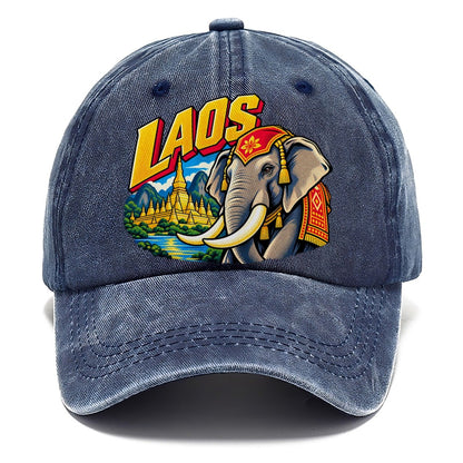 LAOS Elephant Temple Classic Cap – Twilight Navy