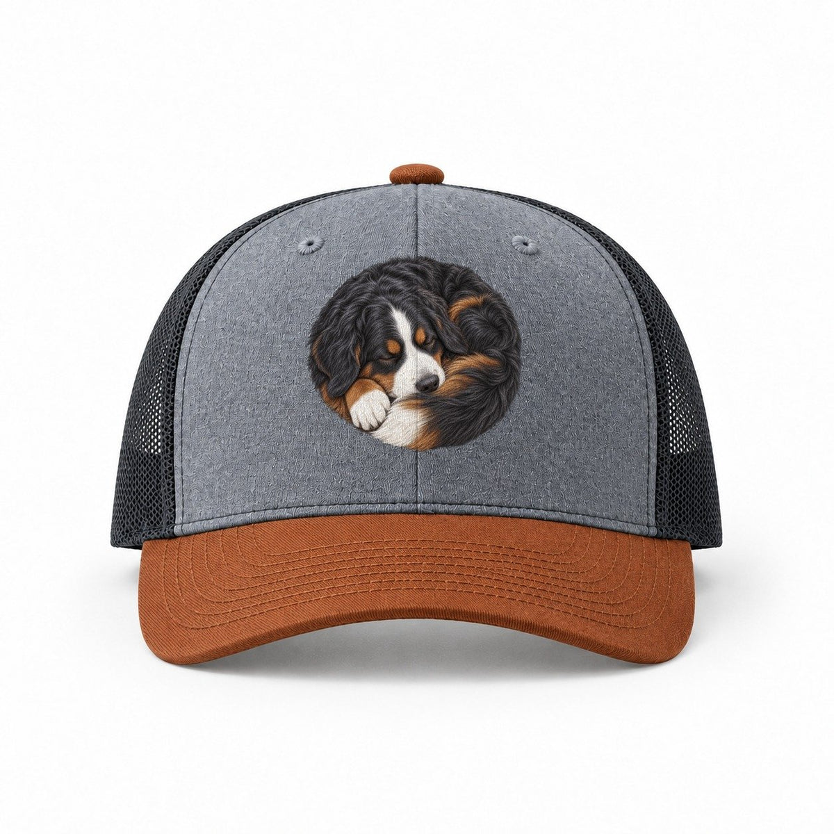 Heather Grey-Rust-Charcoal — front view