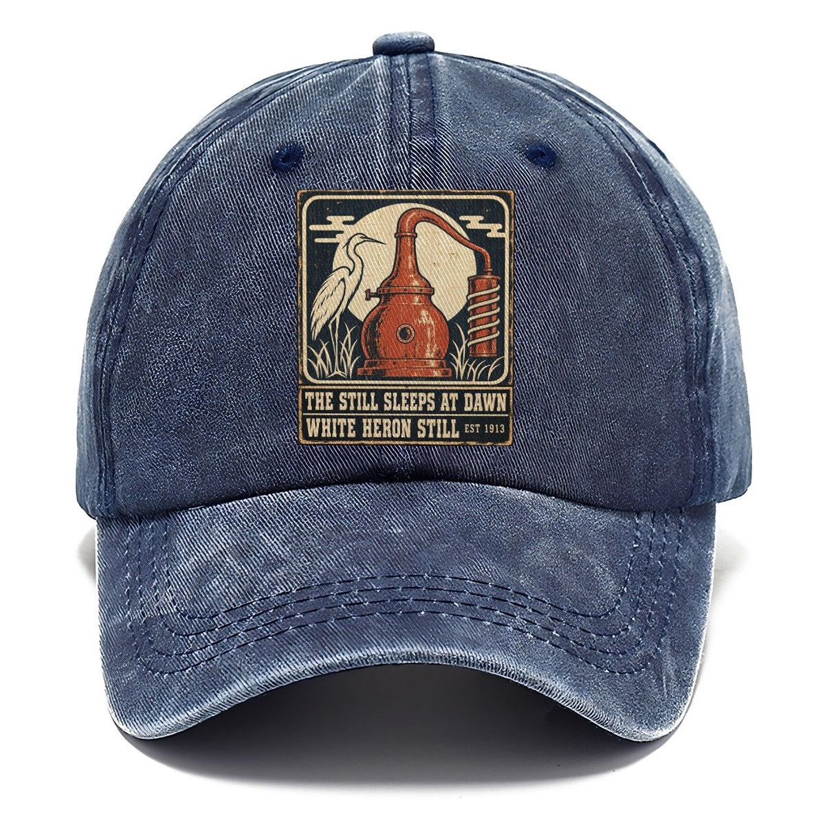 White Heron Still Izakaya Rules Classic Cap – Twilight Navy