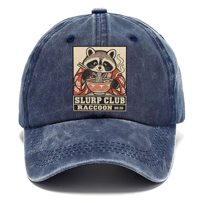 Raccoon Stolen Slurp Club Classic Cap – Twilight Navy