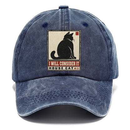 I Will Consider It Neko Says No Classic Cap – Twilight Navy