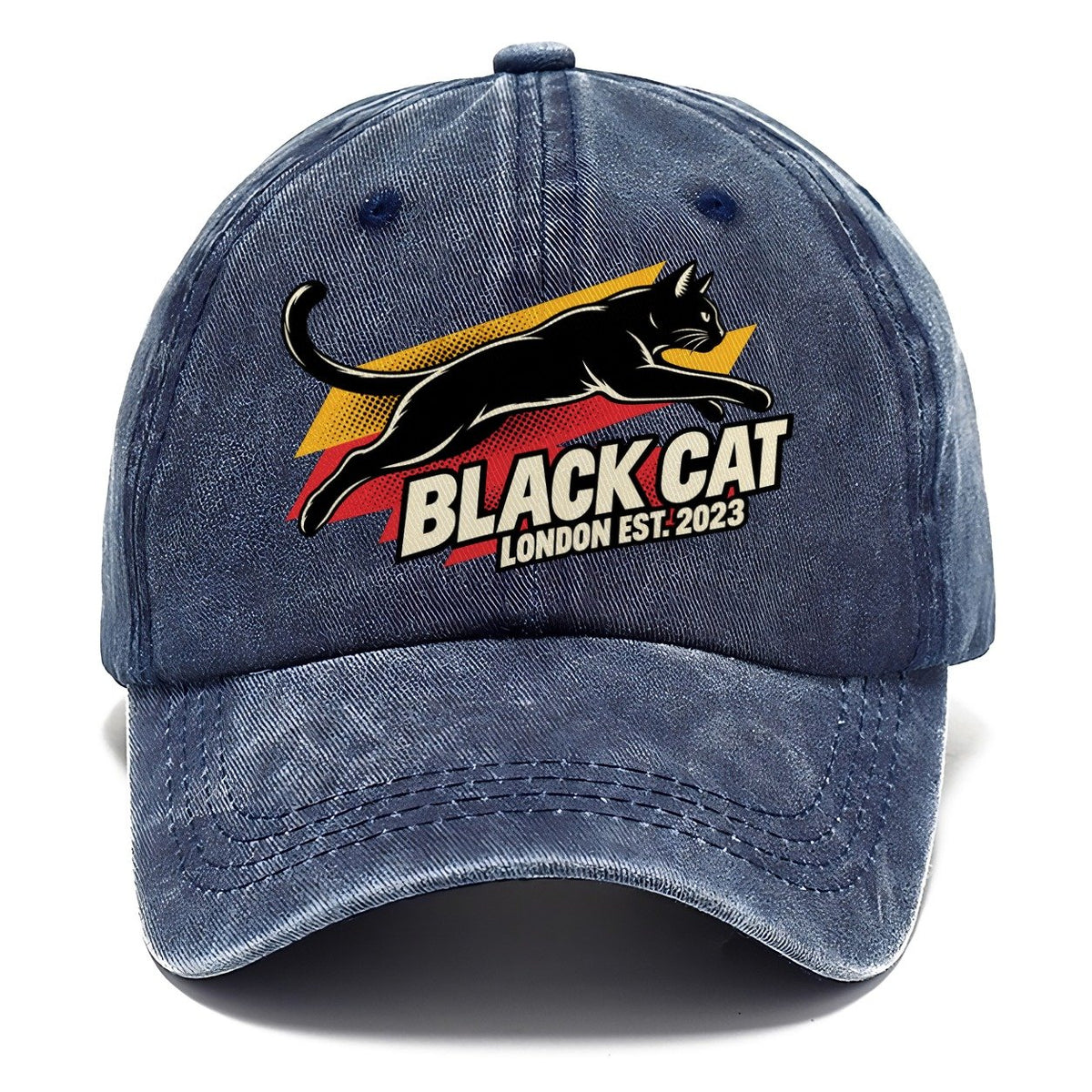 Black Cat London Pop Art Classic Cap – Twilight Navy