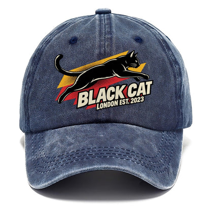 Black Cat London Pop Art Classic Cap – Twilight Navy