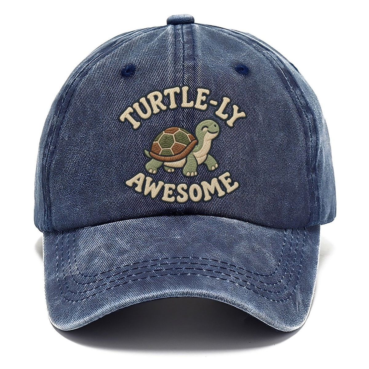 Turtle Animal Puns Classic Cap – Twilight Navy