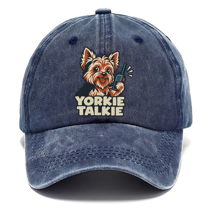 Yorkie Talkie Familiar Punchlines Classic Cap – Twilight Navy
