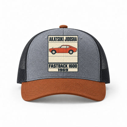 Heather Grey-Rust-Charcoal — front view