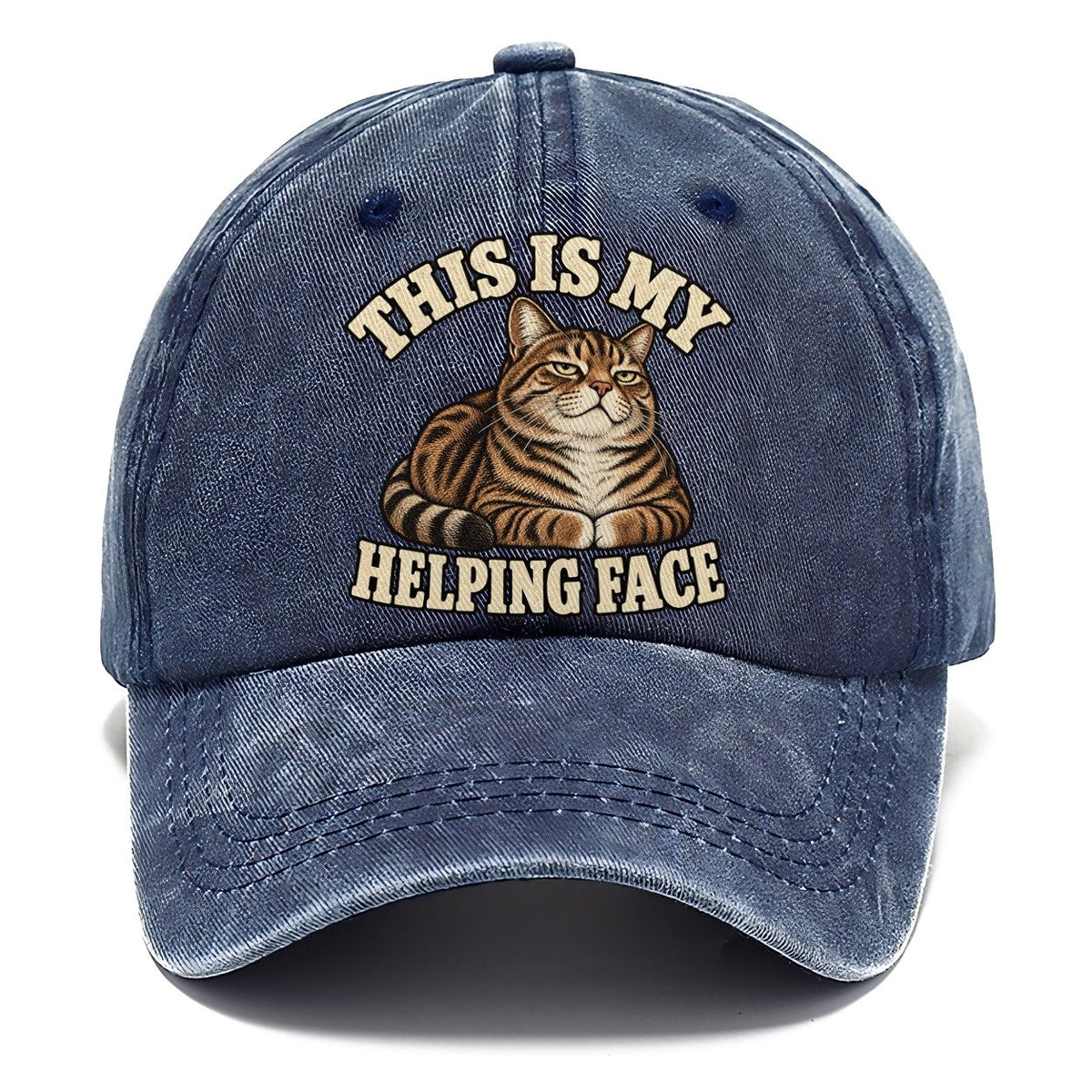 Tabby Helping Face Character Club Classic Cap – Twilight Navy