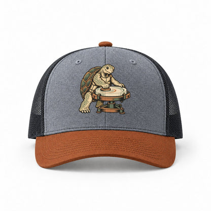 Heather Grey-Rust-Charcoal — front view