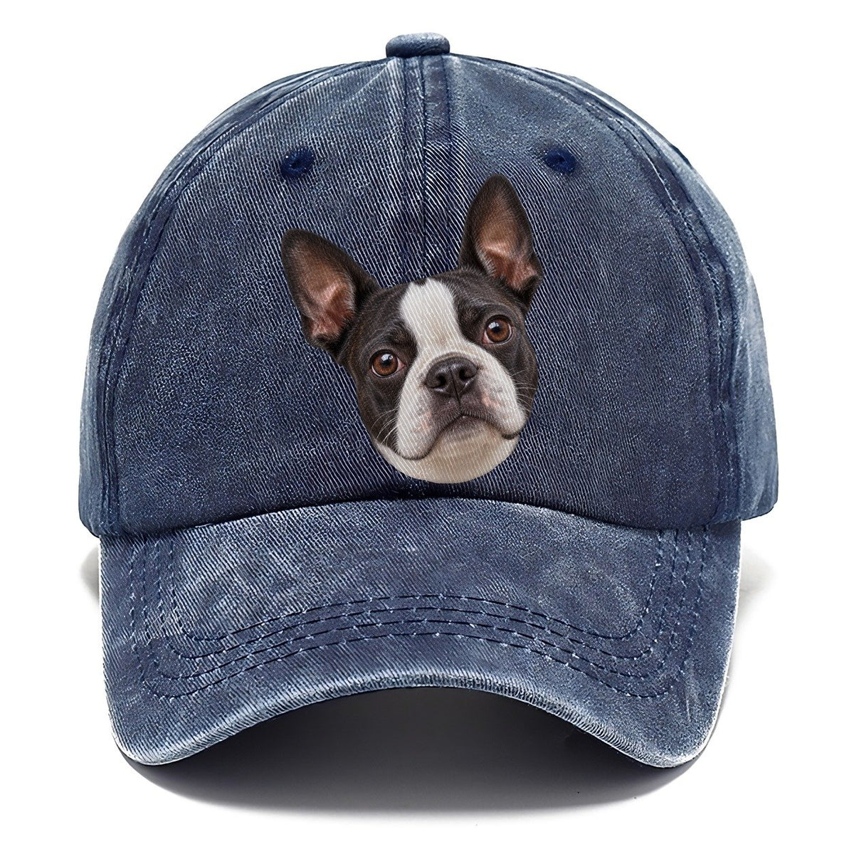 Boston Terrier Curious Lean Everyday Originals Classic Cap – Twilight Navy