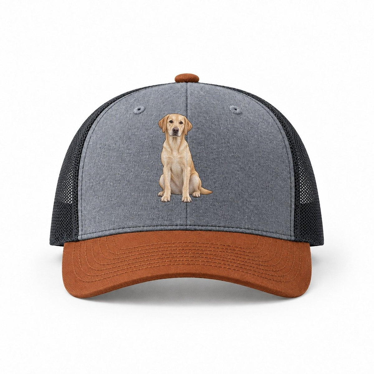 Heather Grey-Rust-Charcoal — front view