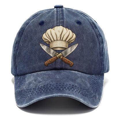 Chef Hat Crossed Knives Fan Favorites Classic Cap – Twilight Navy