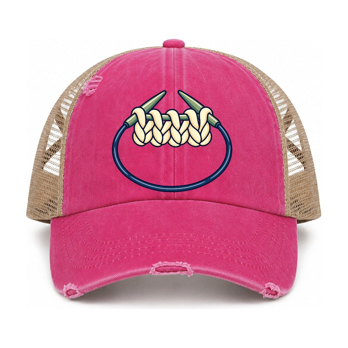 Raspberry-Khaki — front view