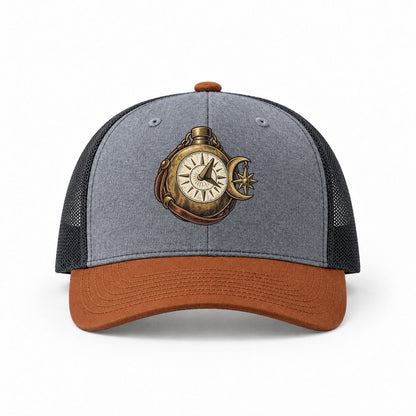 Heather Grey-Rust-Charcoal — front view