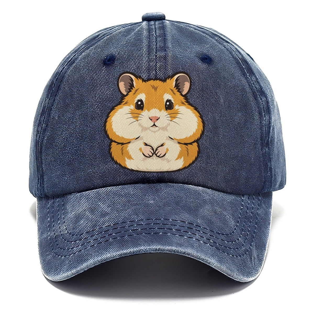 Golden Hamster Cheek Pouches Small Pet Logos Classic Cap – Twilight Navy