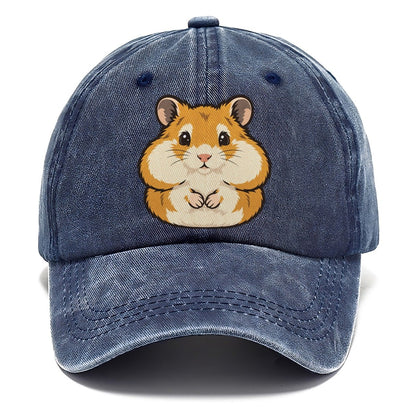 Golden Hamster Cheek Pouches Small Pet Logos Classic Cap – Twilight Navy