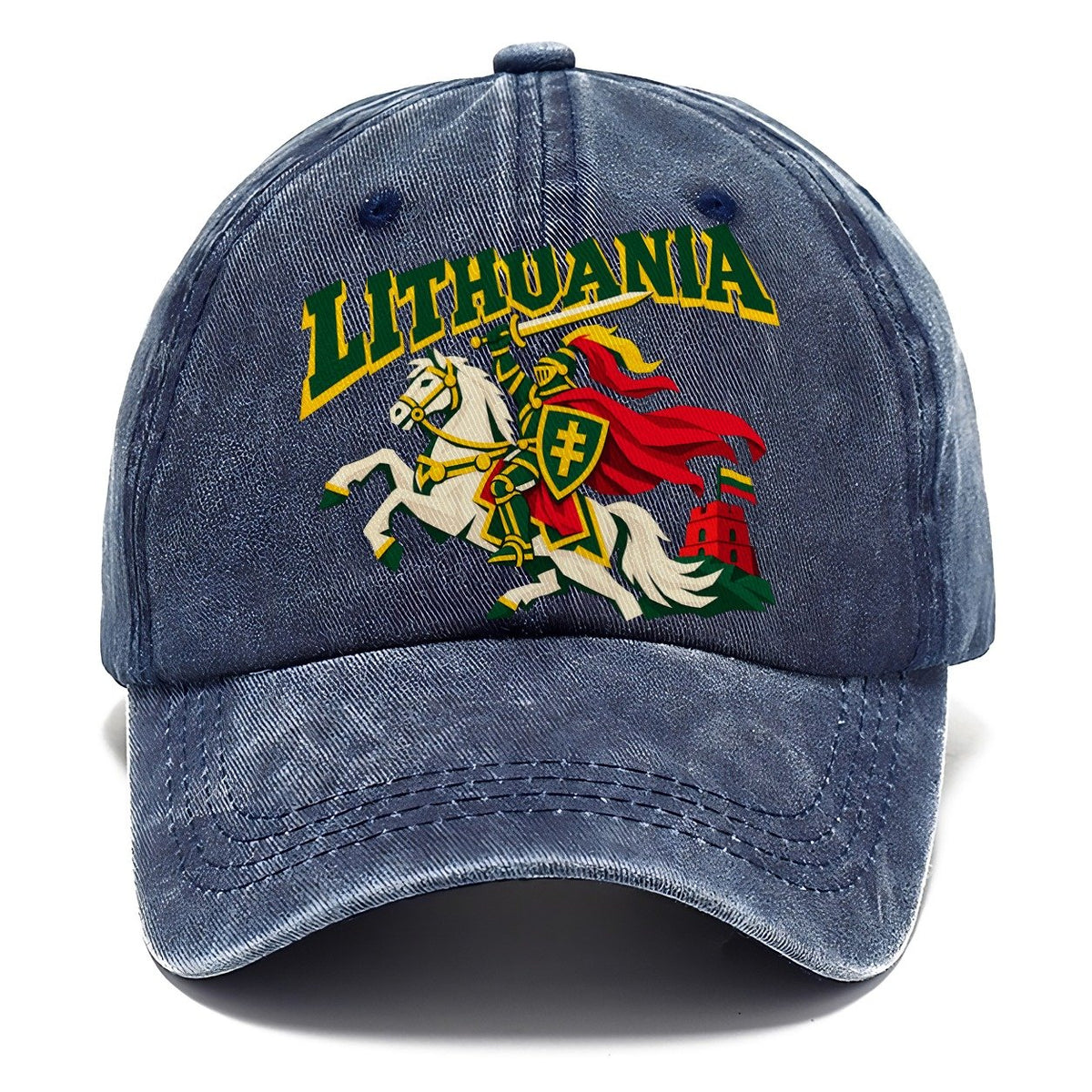 Lithuania Cut-Paper Badge Classic Cap – Twilight Navy