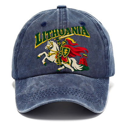 Lithuania Cut-Paper Badge Classic Cap – Twilight Navy