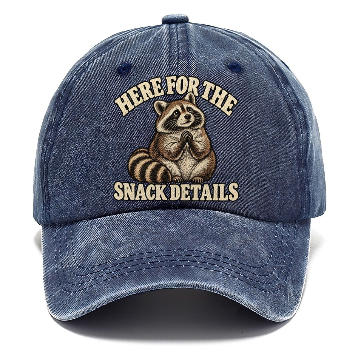 Raccoon Snack Details Character Club Classic Cap – Twilight Navy