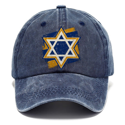 Handcrafted Star of David Classic Cap – Twilight Navy