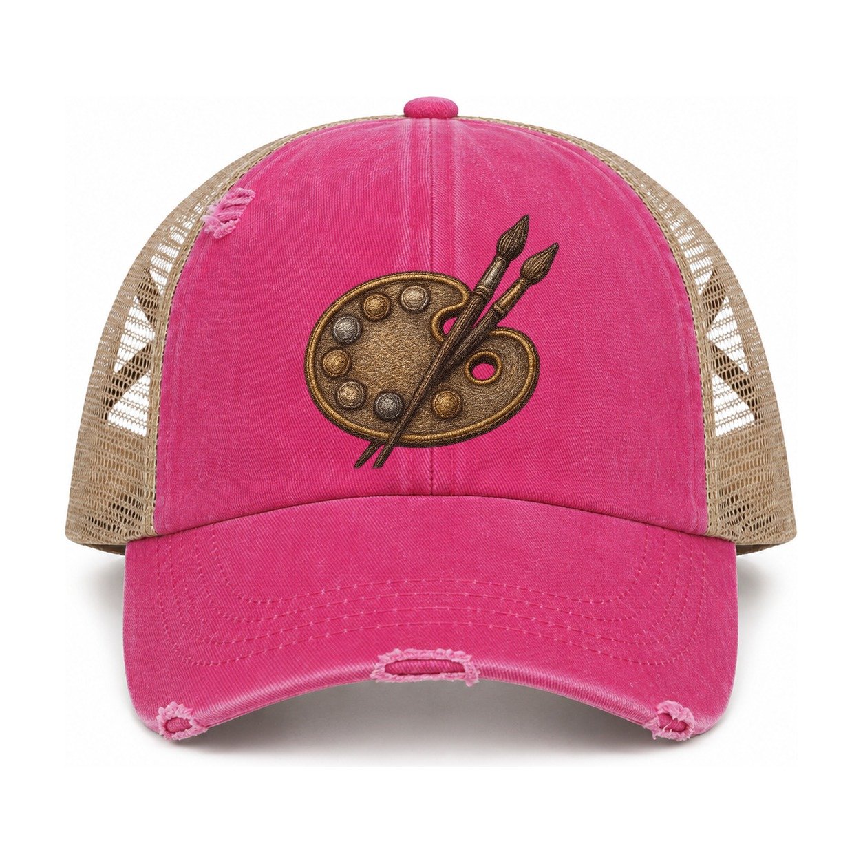 Raspberry-Khaki — front view