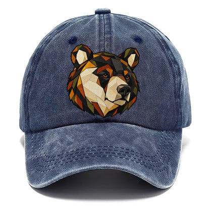Black Bear Head Wildwood Mosaic Classic Cap – Twilight Navy