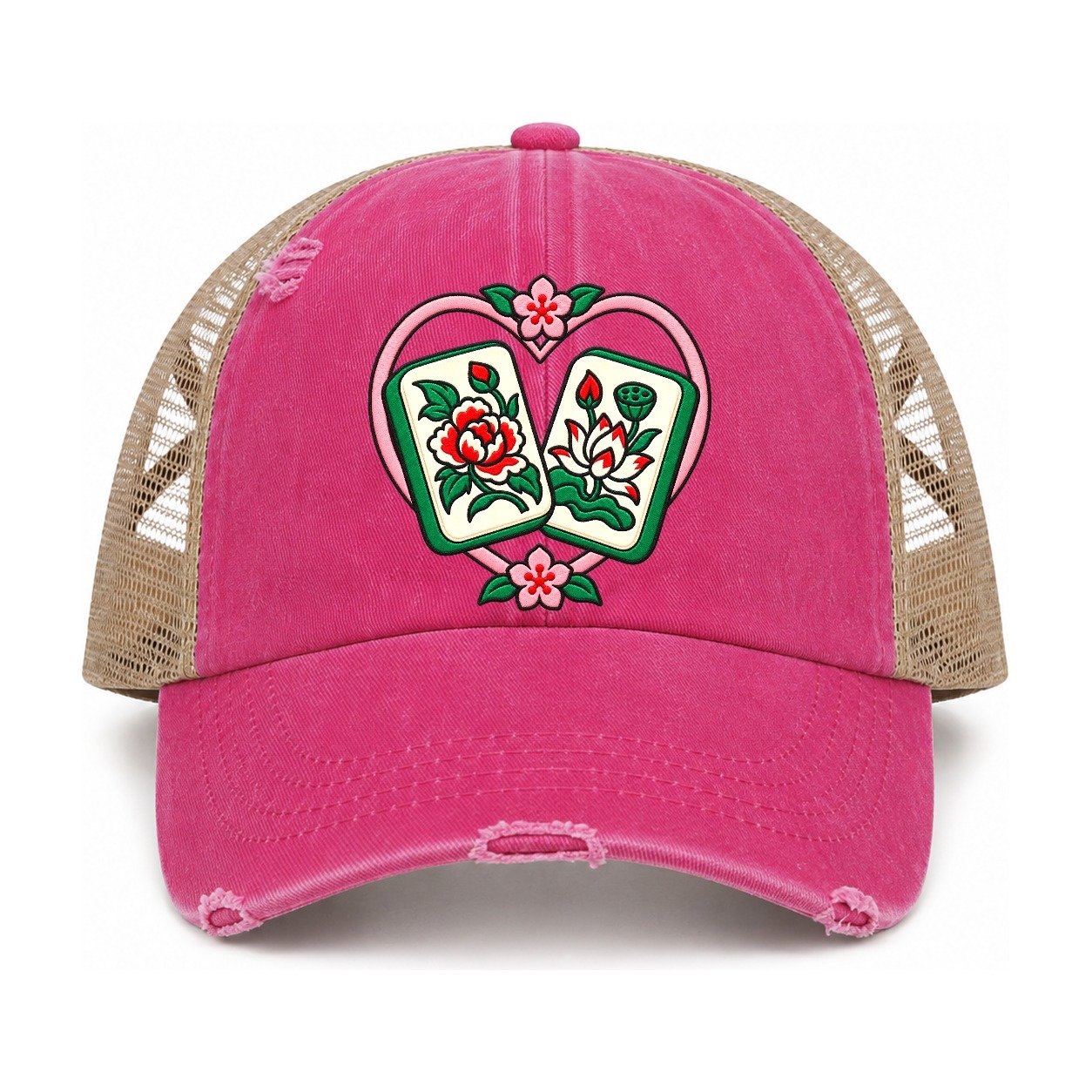Raspberry-Khaki — front view
