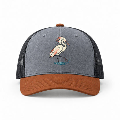 Heather Grey-Rust-Charcoal — front view